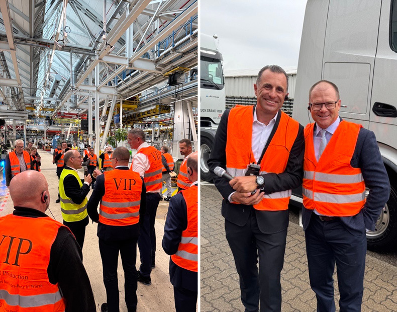 Mit viel Prominenz im Lkw-Werk Wörth