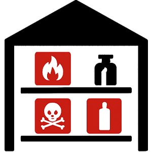 Lagerung verschiedener Gefahrstoffklassen