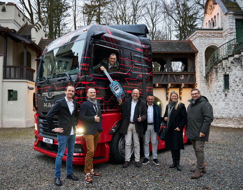 VIP-Auslieferung bei MAN im Schloss